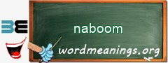 WordMeaning blackboard for naboom